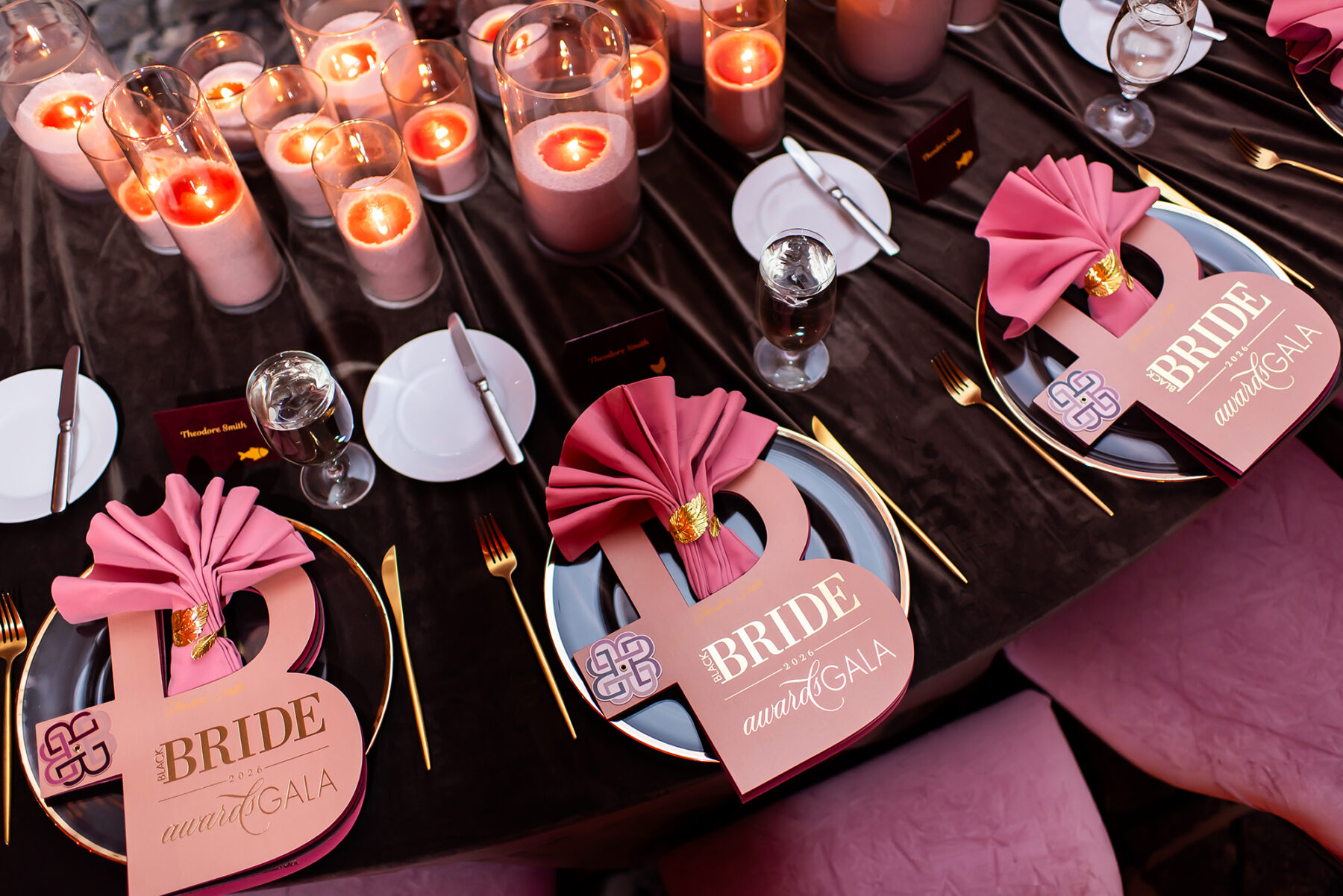Black Bride Gala Atlanta Menus