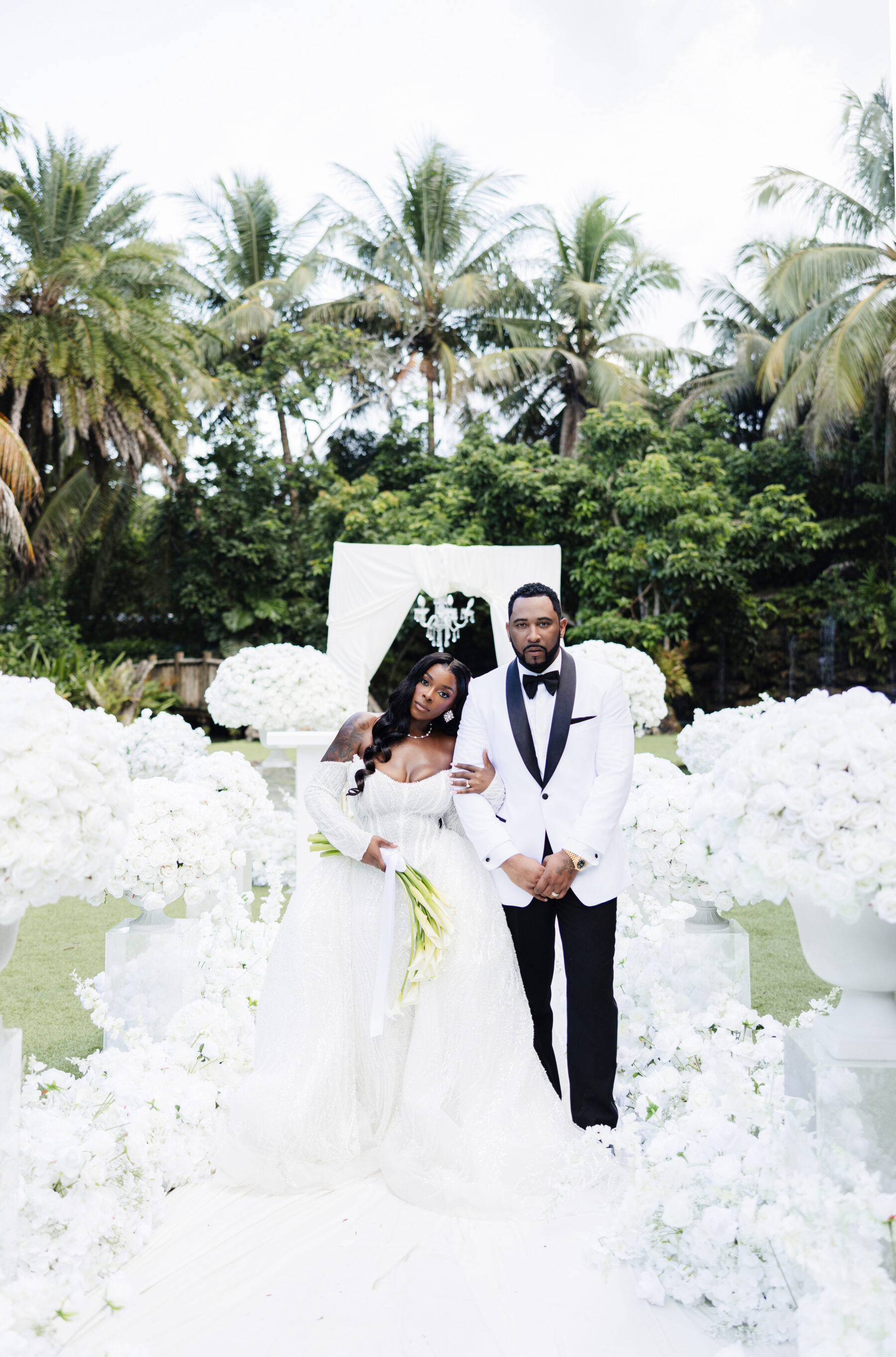 A Love in White: Khelsea and Tony’s Romantic Wedding in Homestead, FL